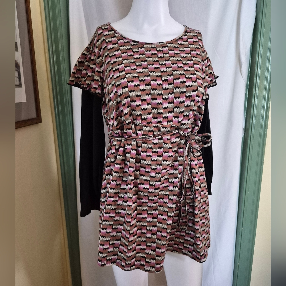 Motherhood Maternity Patterned Top Size M 100% Cotton